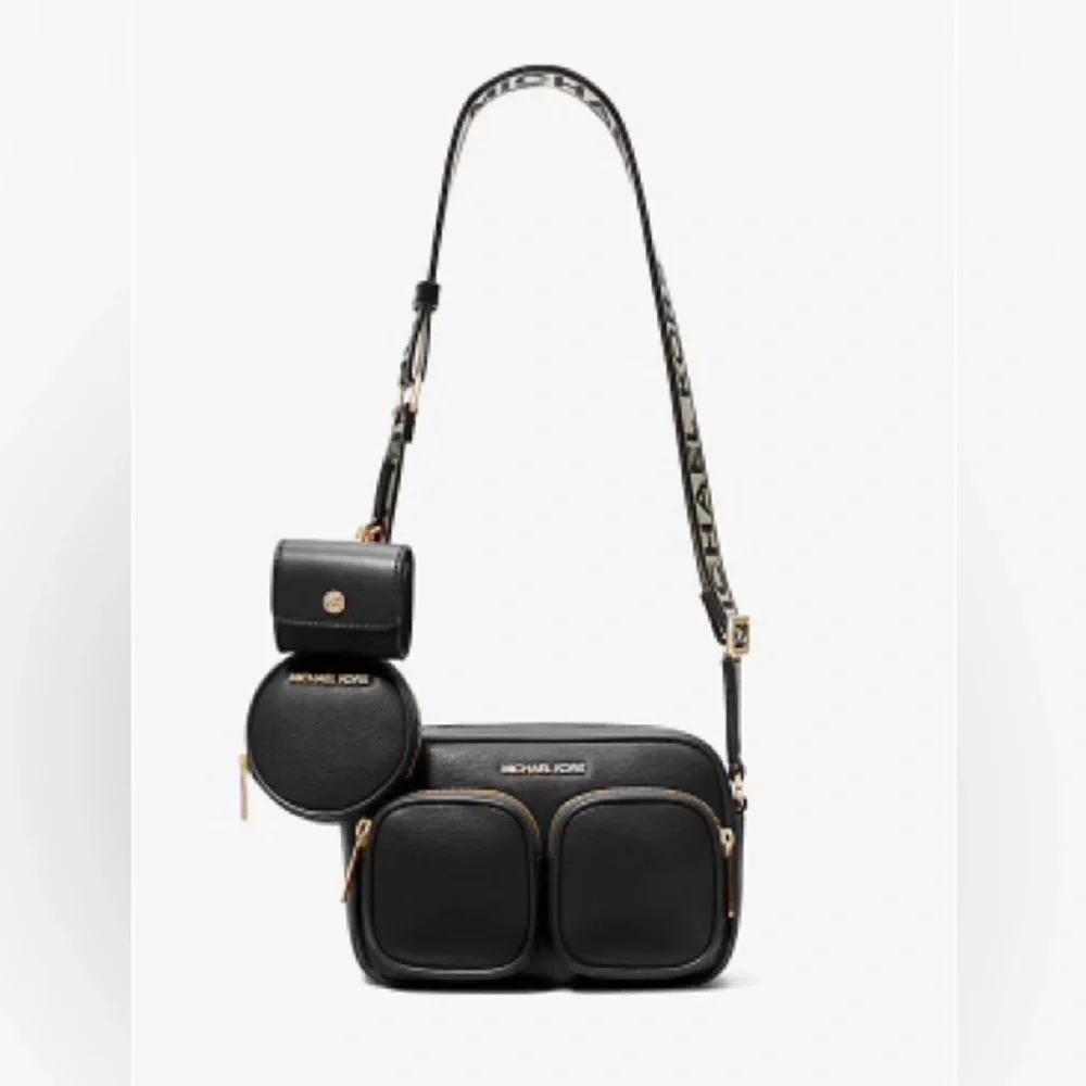 Michael Kors | Jet Set Medium Leather Crossbody Bag with Coin Bag